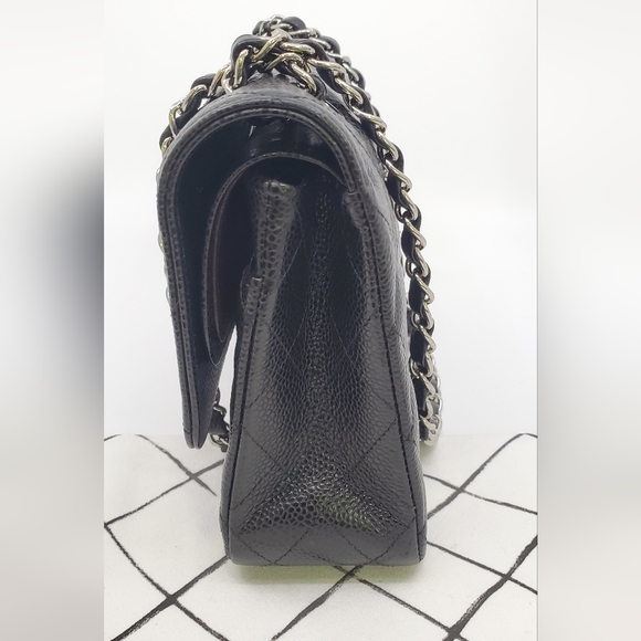 Chanel Medium Double Flap Classic Cavier - Picture 6 of 16